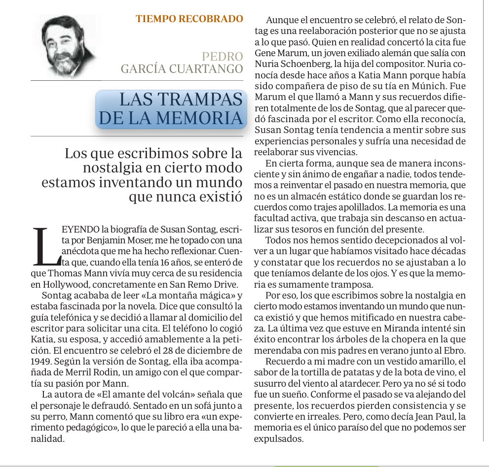 Las trampas de la memoria