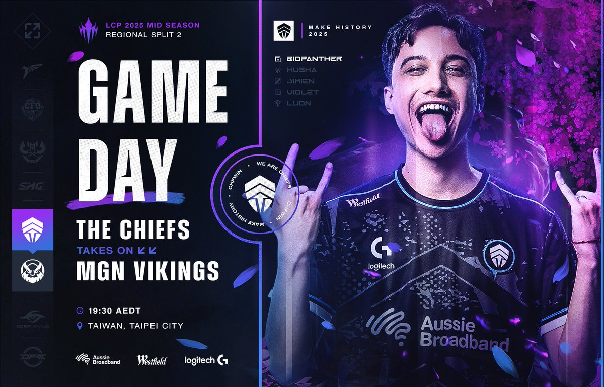 The Chiefs (@chiefsesc) on Twitter photo The roster is coming together and we're seeing solid progress, but will it be enough to take down the seasoned <a href="/MVKE_VN/">MGN Vikings Esports 🇻🇳</a> 🤔
🕢 7:30PM AEST
📺 ttv/lolpacificen
#WeAreChiefs🛡️ | #CHFWIN🛡️ | #LoLPacific The roster is coming together and we're seeing solid progress, but will it be enough to take down the seasoned <a href="/MVKE_VN/">MGN Vikings Esports 🇻🇳</a> 🤔
🕢 7:30PM AEST
📺 ttv/lolpacificen
#WeAreChiefs🛡️ | #CHFWIN🛡️ | #LoLPacific