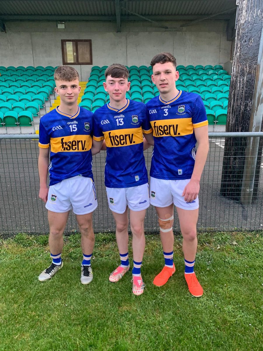 Dara Maher , Killian Smith and Daniel Charles are playing the Munster Minor Daryl Darcy Football Final tomorrow against Clare. 
The game will take place in Semple stadium on Monday 5th at 2pm!!
A great way to spend your Bank Holiday supporting the lads and their management 💪🏻💪🏻