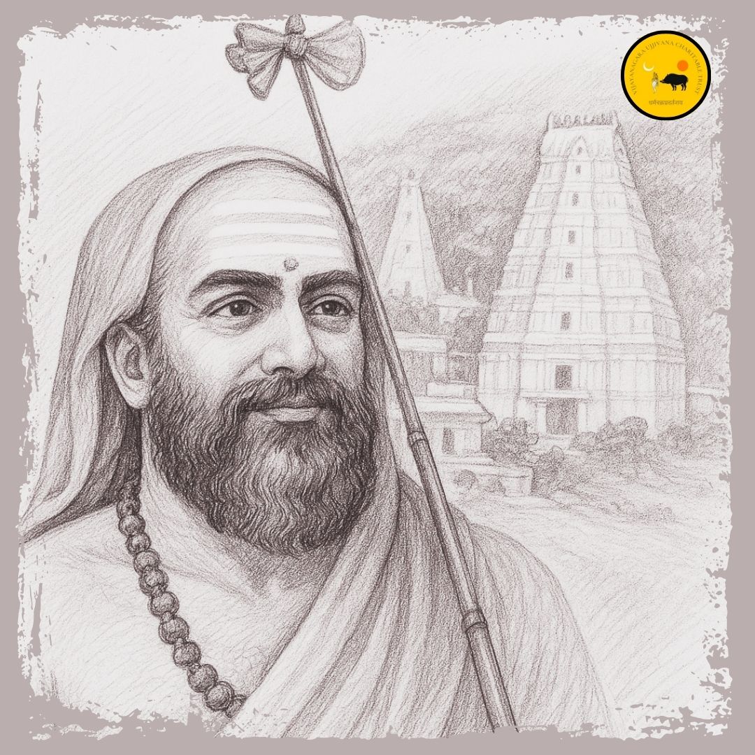 On this sacred day of Vaishaka Shukla Saptami, we commemorate a remarkable moment in our history — the birth anniversary of Jagadguru Shri Vidyaranya, the revered saint and visionary, and the foundation day of the Vijayanagara Empire. Guided by Jagadguru Shri Vidyaranya’s