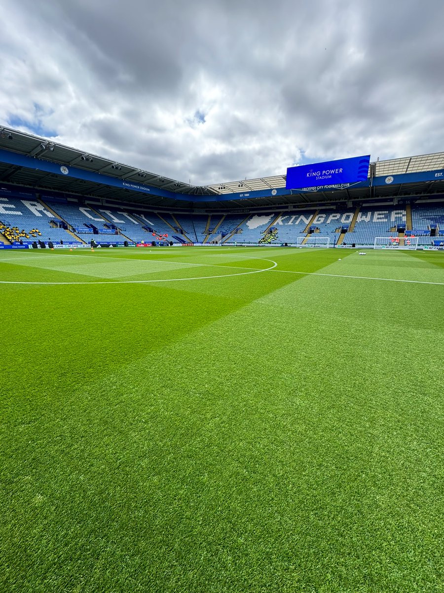 Leicester city v Southampton. Tough week but the pitch is in a good place and ready to go for another game.