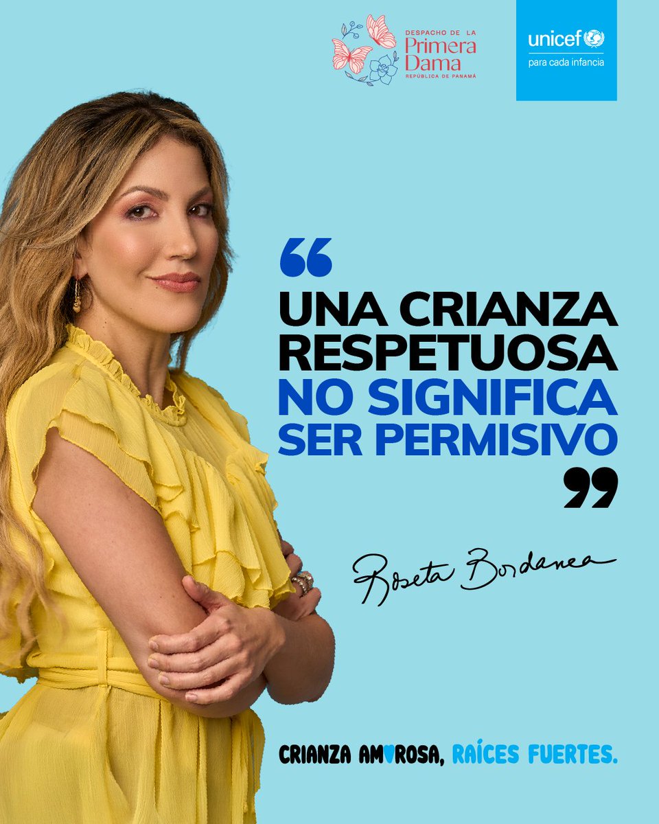UNICEFPanama's tweet image. A veces se confunde la crianza respetuosa o amorosa con la permisividad, pero no es lo mismo. Criar con respeto implica establecer límites claros y firmes, pero siempre desde el amor y la empatía.
#CrianzaAmorosaRaícesFuertes
#PrimeroLaPrimeraInfancia