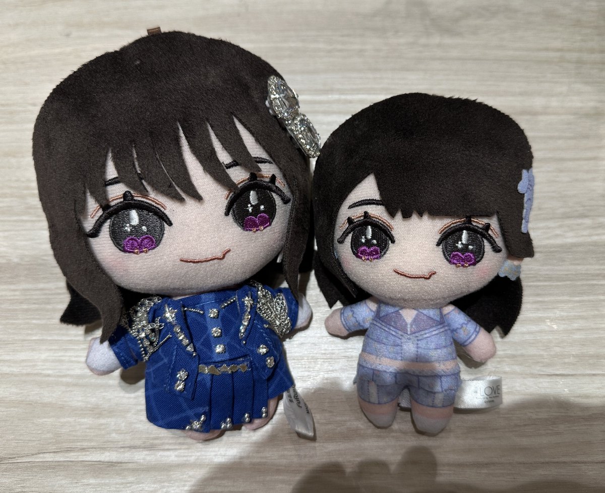 ぬいぐるみマスコット】 モーリーファンタジーとのサイズ比較です。