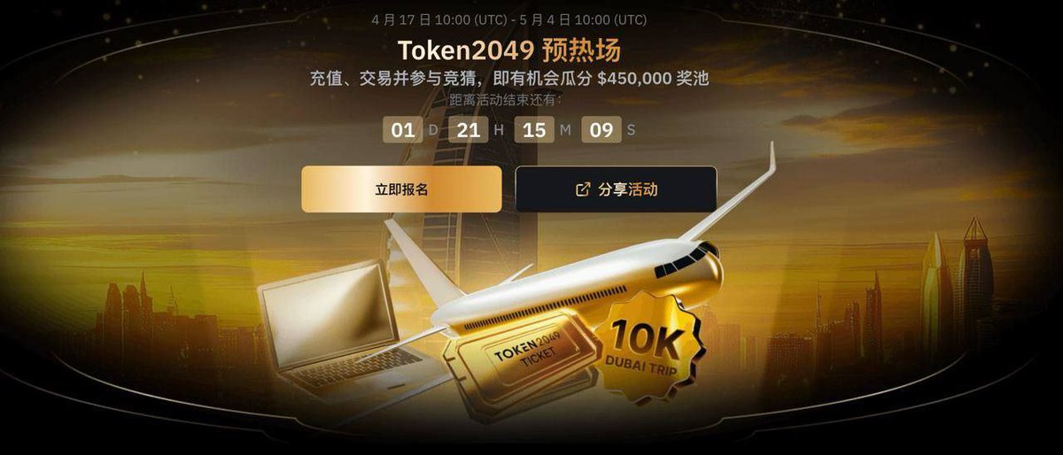 0xOKB's tweet photo. Bybit的Token2049 预热场活动来啦，只需要充值、交易并参与竞猜，即有机会瓜分 $450,000 奖池！

并且还有新用户专享多重好礼，充值 $100，解锁多重奖励

竞猜 BTC 现货币价，我们将每日向竞猜成功的获奖者发放 1,000 USDT 奖励。立即完成任务，赢取竞猜机会！

活动任务非常简单，只需要好友完成MNT申购以及交易量等任务

活动链接：https://t.co/69l2ZdaFoH