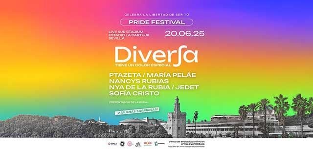 OnSevilla - Ocio en Sevilla (@sevillaocio) on Twitter photo Diversa Pride Festival en #Sevilla 2025 (viernes 20 de junio) onsevilla.com/diversa-pride-… <a href="/EstadioCartuja/">Estadio La Cartuja</a> <a href="/MariaPelaeMusic/">María Peláe</a> <a href="/Nyadelarubia/">Nya de la Rubia</a> Diversa Pride Festival en #Sevilla 2025 (viernes 20 de junio) onsevilla.com/diversa-pride-… <a href="/EstadioCartuja/">Estadio La Cartuja</a> <a href="/MariaPelaeMusic/">María Peláe</a> <a href="/Nyadelarubia/">Nya de la Rubia</a>