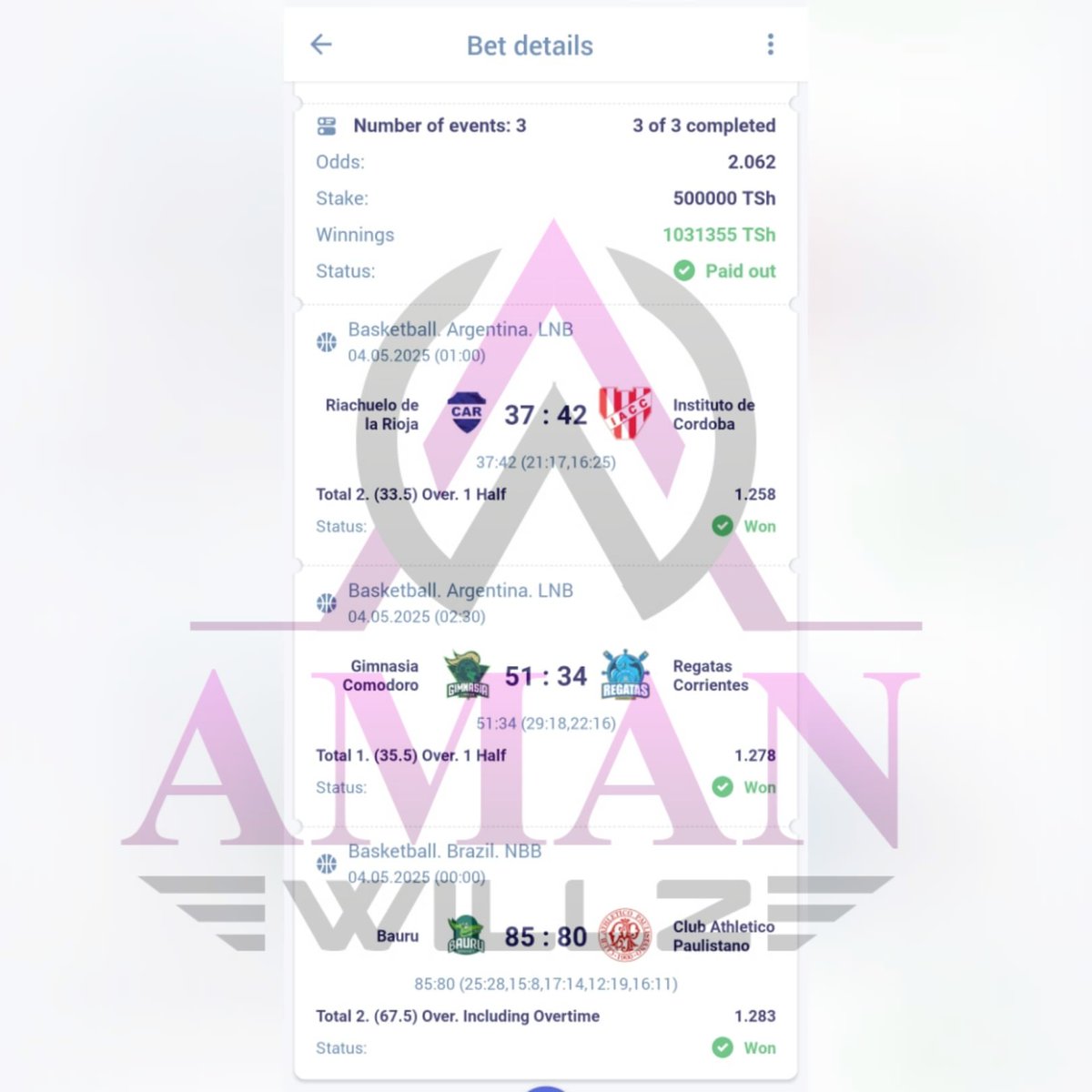 AmanWillz's tweet image. Report ya Jana BETTING HUB 

Tumefanikiwa kutenguneza zaid ya MILLION 2 🔥🔥💸💸

Leo tena tupo mzigoni bila kupoa kabisa sasa kama bado ujajumuika nasi sogea WHAT'S APP nikuunge chap 

Tuma neno ADD 👉🏾 0628673784

Huku tunatumia PARIPESA tuu 🫵🏾🫡

Fungua account yako Chap hapa…