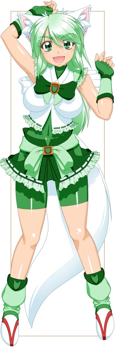 #みどりの日だからみんな緑髪を愛でるんだ 
大阪のヒョウタンヤマちゃん 