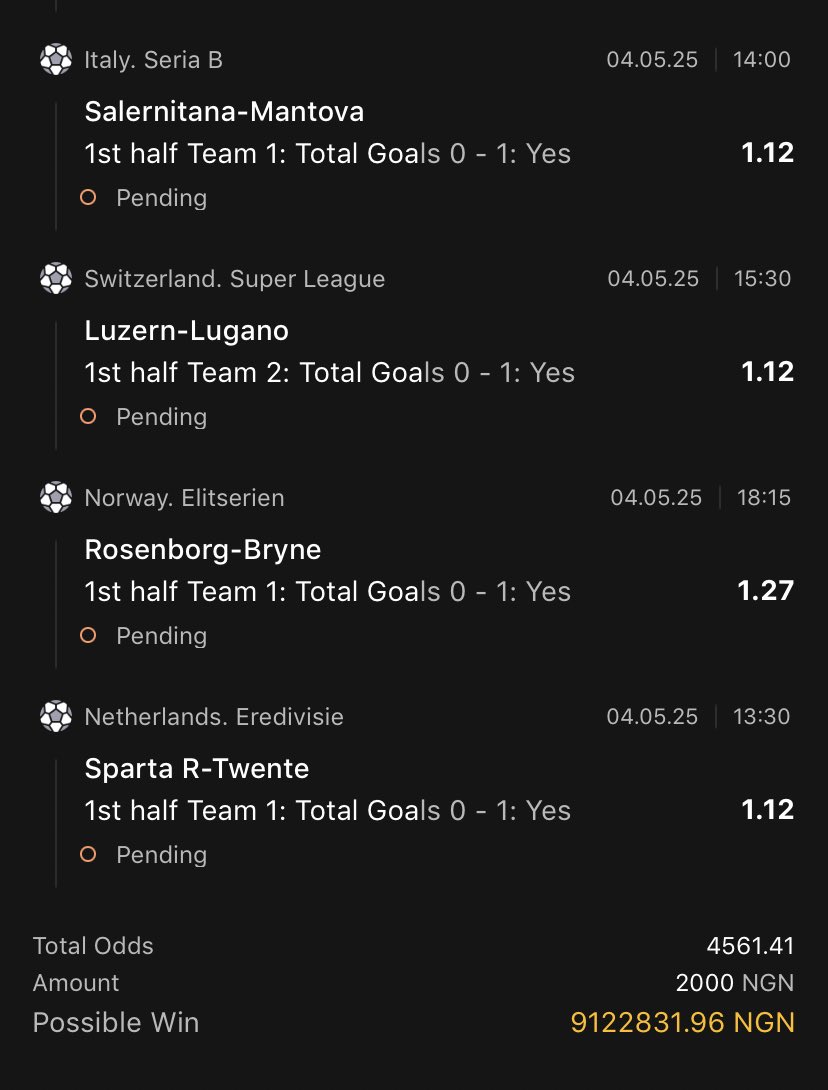 4.5k odds on Melbet 👉 1334459

Get on here 👉 africa.melbet.com.gh/Pampam
Promocode 👉 pampam