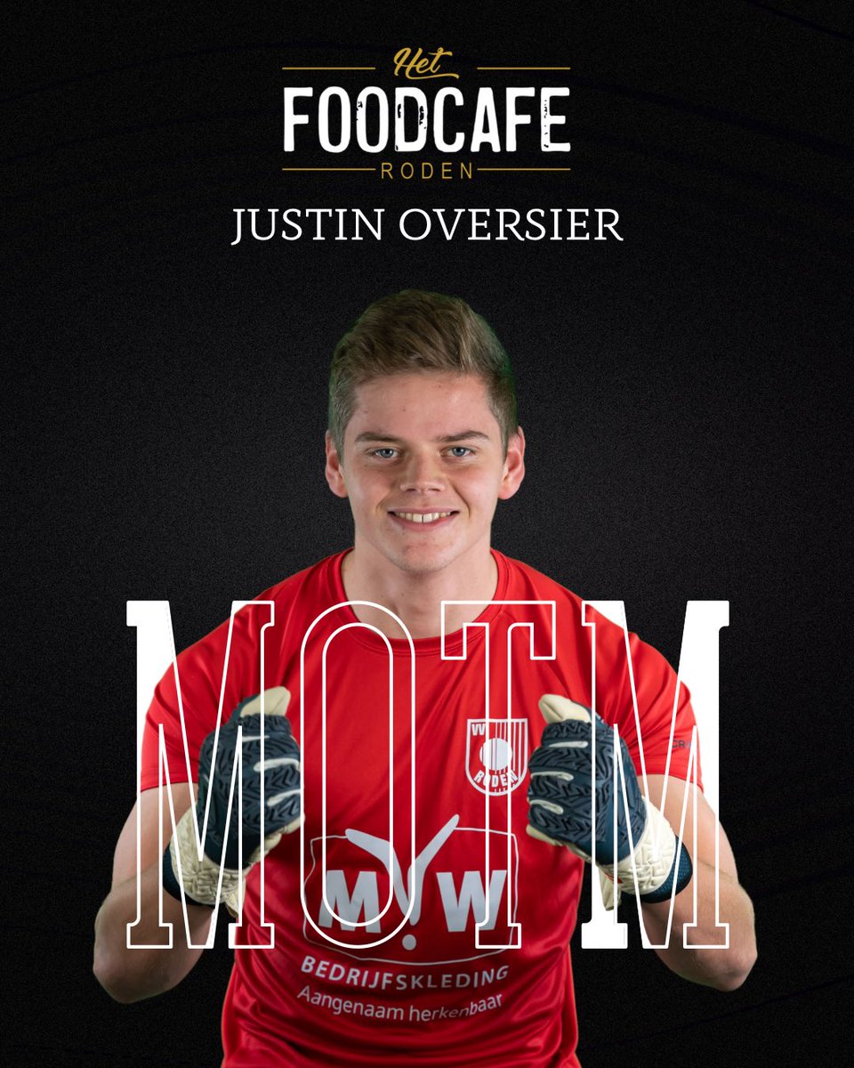 𝐅𝐨𝐨𝐝𝐜𝐚𝐟𝐞𝐫𝐨𝐝𝐞𝐧 | 𝐌𝐎𝐓𝐌! 🥳

<a href="/justin_/">Justin Lawrence</a>.oversier is gekozen tot ‘Man of the Match’. Gefeliciteerd met de waardebon van €25,00 te besteden bij @foodcaferoden

#𝐌𝐎𝐓𝐌 | @foodcaferoden