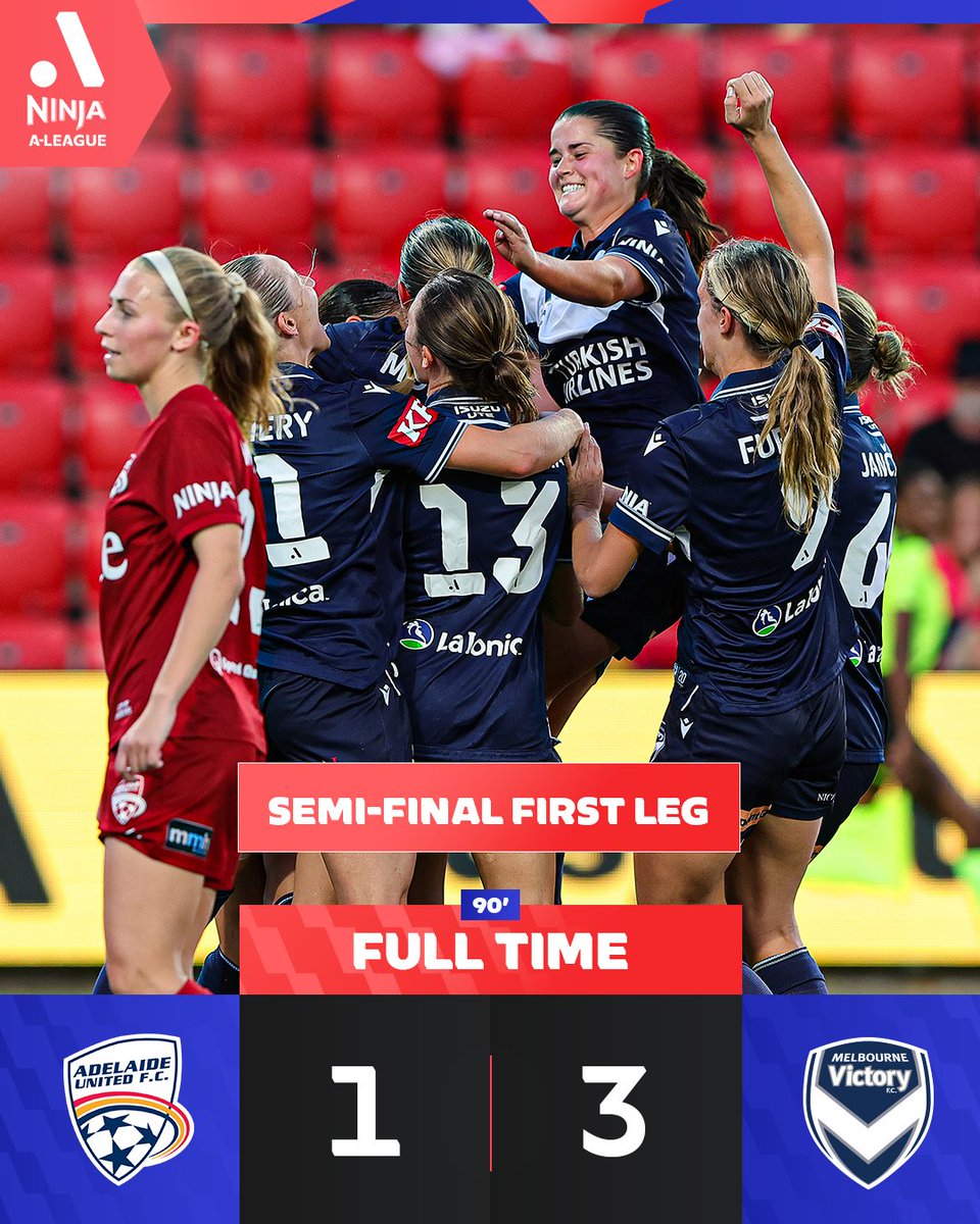 aleaguewomen's tweet image. . @gomvfc have one foot in the Ninja A-League Grand Final! 💪

Next up: The 2nd leg at home in Melbourne.

#ADLvMVC