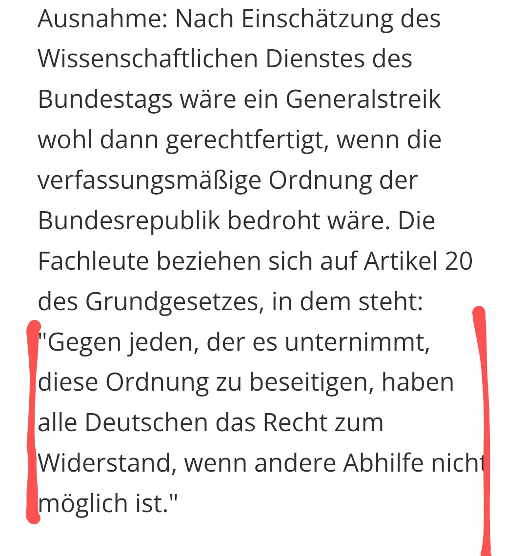 Generalstreik...
Worauf noch warten...