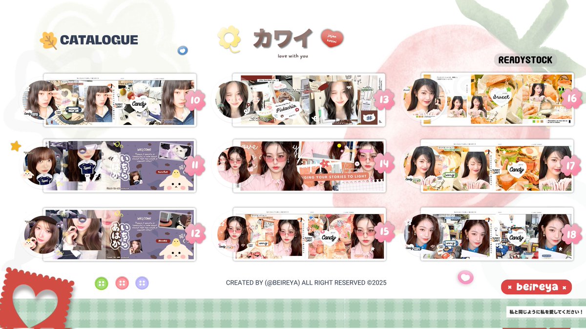 beireya's tweet image. Help repost ? Thank youu~!! 

Haloo! Aku mau CLEARANCE SALE  layout dibawah dengan harga 7k/each (retext? +1k). kalau ada yang tertarik, bisa langsung dm aku yaaww 😍 

Avail untuk GA or Sponsor 
(mt@ after dm ya)
#zonauang #zonajajan