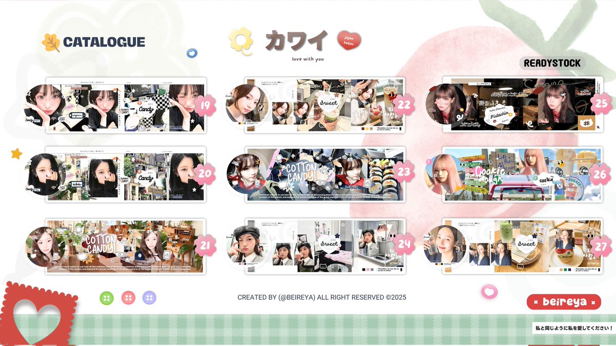 beireya's tweet image. Help repost ? Thank youu~!! 

Haloo! Aku mau CLEARANCE SALE  layout dibawah dengan harga 7k/each (retext? +1k). kalau ada yang tertarik, bisa langsung dm aku yaaww 😍 

Avail untuk GA or Sponsor 
(mt@ after dm ya)
#zonauang #zonajajan