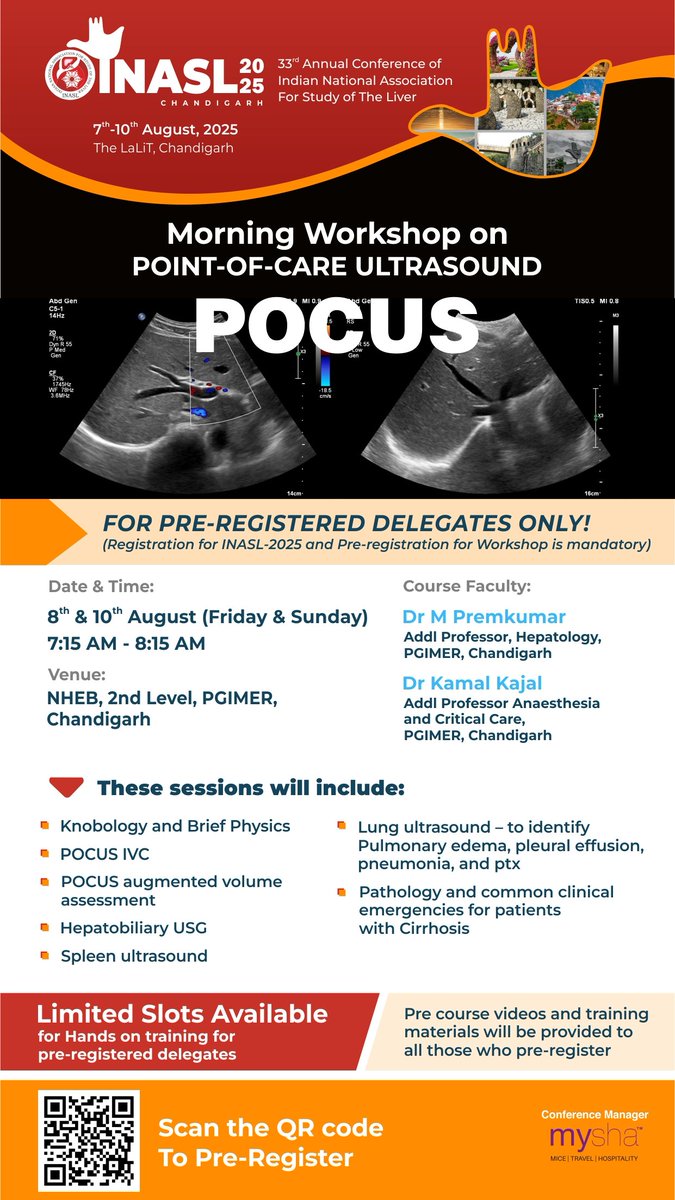 M PREMKUMAR (@docmpk) on Twitter photo For those of you in town for Inasl2025 <a href="/INASL_Liver/">INASL</a> at Chandigarh in August 2025 please consider registering for our workshop on Liver POCUS #inasl2025 <a href="/JCEH_Hepatology/">Journal of Clinical and Experimental Hepatology</a> <a href="/ajay_duseja/">Ajay Duseja</a> <a href="/RoyAHep/">Akash Roy</a> <a href="/AnandVKulkarni2/">Anand V Kulkarni</a> <a href="/drnipunverma/">Dr Nipun Verma</a> <a href="/drsuniltaneja/">Sunil Taneja</a> <a href="/KamalKajal10/">Kamal Kajal</a> For those of you in town for Inasl2025 <a href="/INASL_Liver/">INASL</a> at Chandigarh in August 2025 please consider registering for our workshop on Liver POCUS #inasl2025 <a href="/JCEH_Hepatology/">Journal of Clinical and Experimental Hepatology</a> <a href="/ajay_duseja/">Ajay Duseja</a> <a href="/RoyAHep/">Akash Roy</a> <a href="/AnandVKulkarni2/">Anand V Kulkarni</a> <a href="/drnipunverma/">Dr Nipun Verma</a> <a href="/drsuniltaneja/">Sunil Taneja</a> <a href="/KamalKajal10/">Kamal Kajal</a>