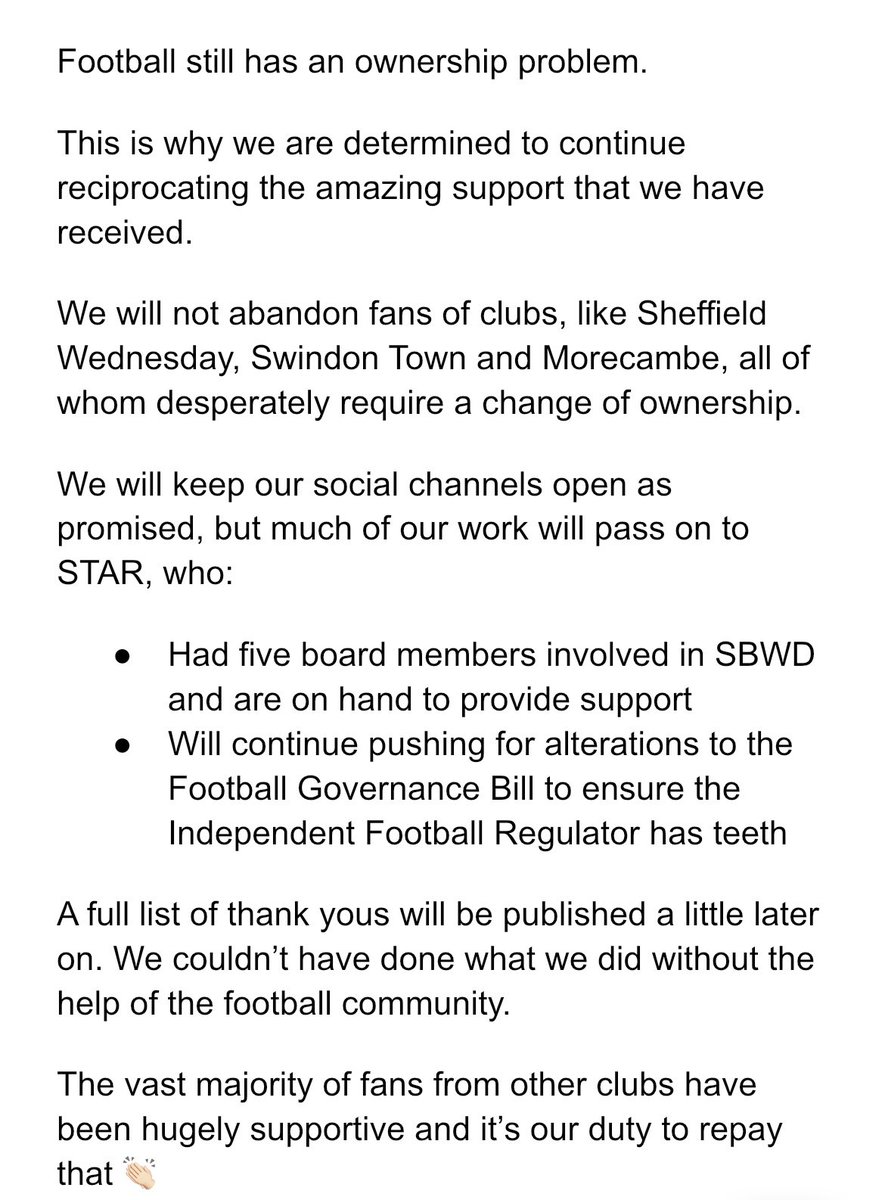 SellBeforeWeDai's tweet image. We can’t thank the football community enough for the amazing support #readingfc received.
#pvfc with the abandonment, #bwfc with the tennis balls, #bcfc with the petition. Too many to list!
Plans to repay this support have been in place for a while 👇🏻
#SWFC | #STFC | #UTS 🦐