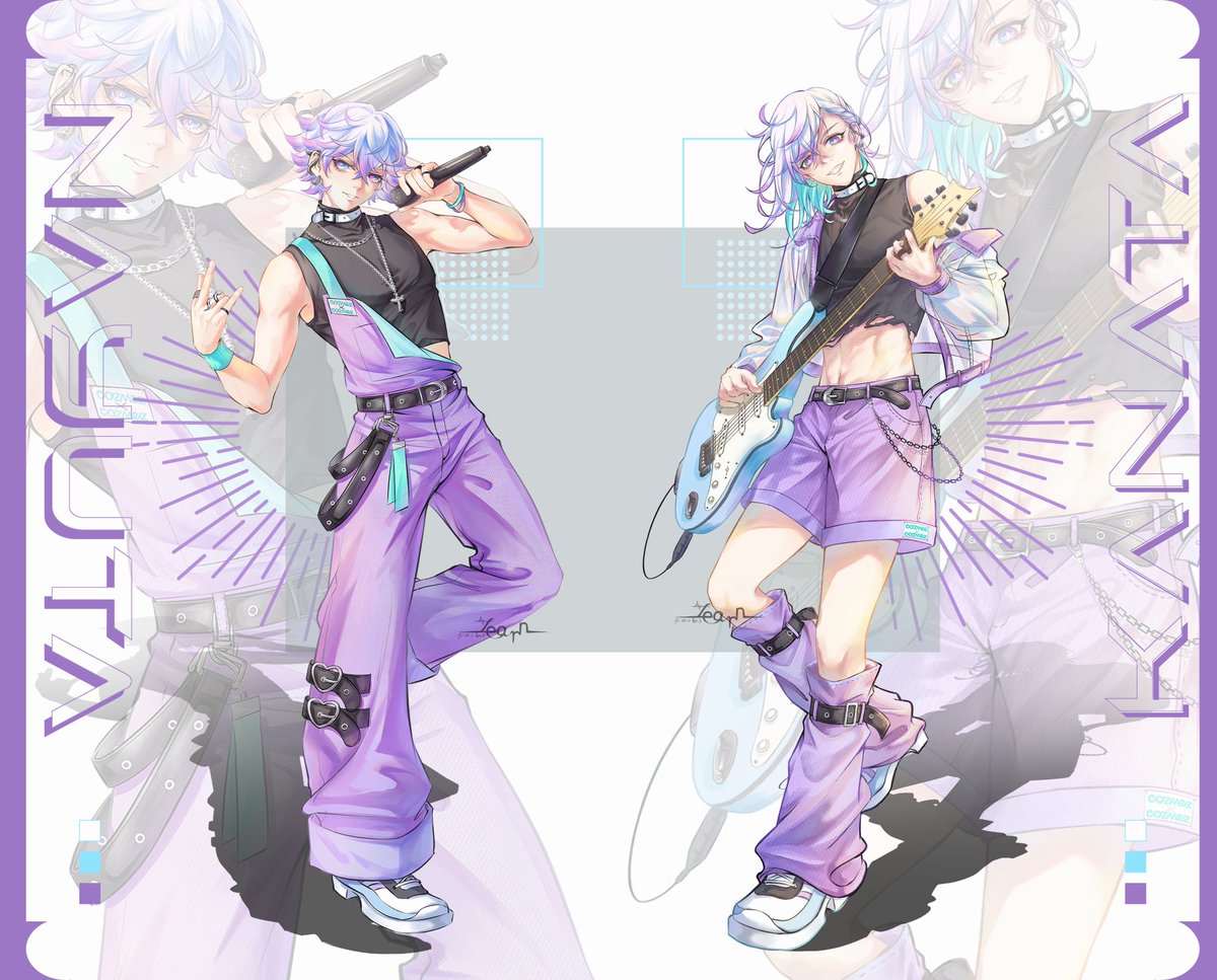 #cozmez
#パラライ
#ParadoxLive 
给双子画了新衣服！🤤