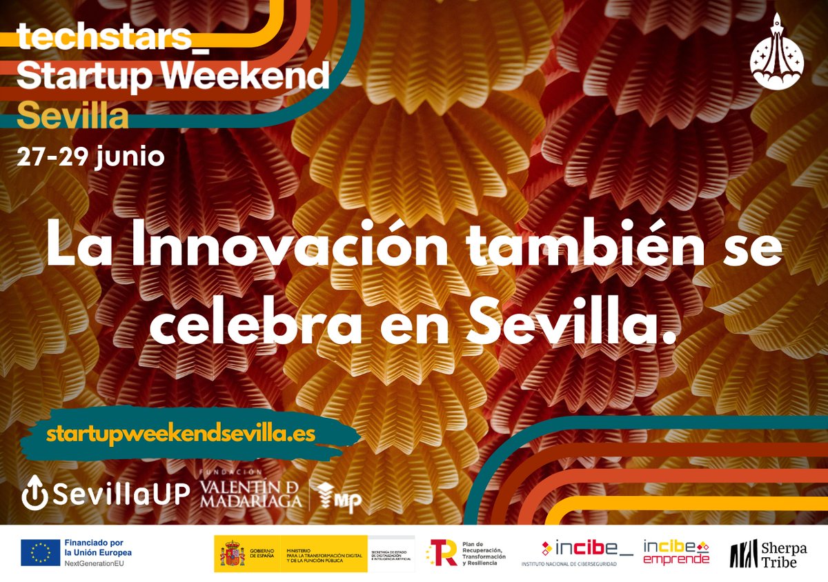 SWsevilla's tweet photo. 🎉 La innovación también se celebra en Sevilla.
No hay rebujito, pero sí muchas ideas frescas.
🎟️ Vente → https://t.co/4A3rHwZhfS
#SWSevilla #StartupWeekend #FeriaDeIdeas https://t.co/QyGkTN5vUS