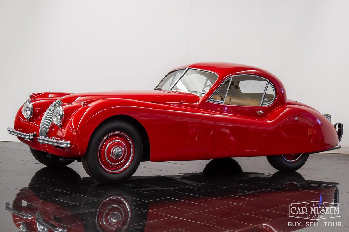 1952 Jaguar XK120 Fixed Head | $99,900.00

@stlouiscarmuseum

Read More: classicmotorsforsale.com/home/car-detai…

#Jaguar #JaguarXK120 #XK120 #1952Jaguar #FixedHeadCoupe #BritishClassic #VintageJaguar #ClassicJaguar #CollectorCar