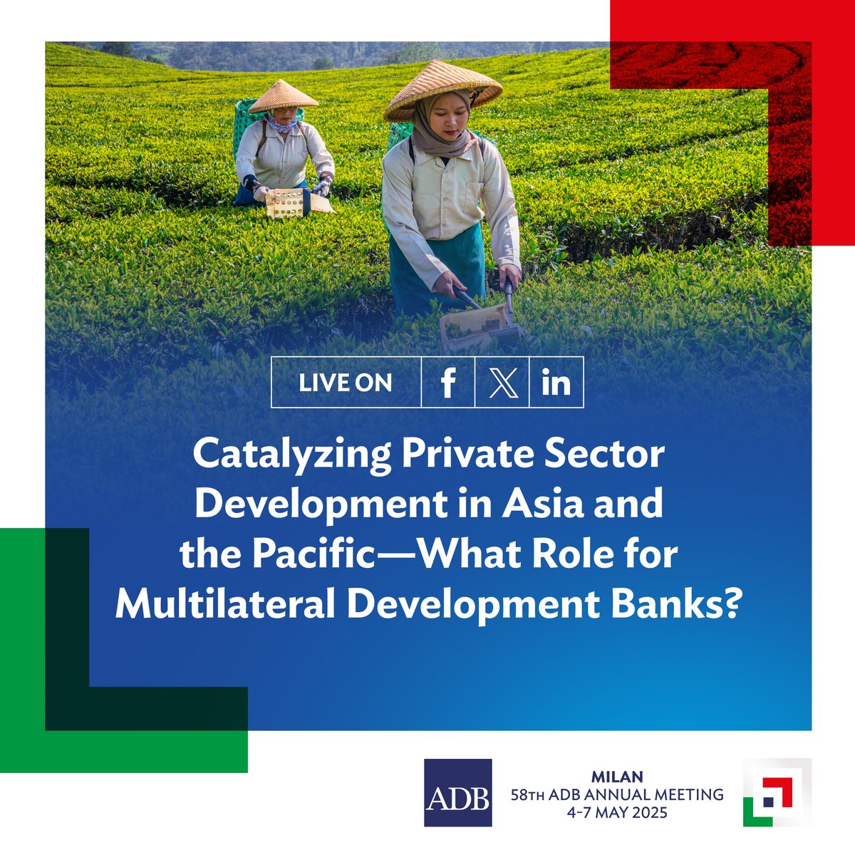 CEB➡️Social development bank for Europe (@coebanknews) on Twitter photo 🇮🇹#CEB Governor Carlo Monticelli will take part in a panel on the role of #MDBs in catalysing private sector development at <a href="/ADB_HQ/">Asian Development Bank</a> Annual Meeting in Milan.
Join the conversation online:
🗓️4 May
⏰1pm-2pm (Milan)
🔗tinyurl.com/58h7js22
#ADBAnnualMeeting 🇮🇹#CEB Governor Carlo Monticelli will take part in a panel on the role of #MDBs in catalysing private sector development at <a href="/ADB_HQ/">Asian Development Bank</a> Annual Meeting in Milan.
Join the conversation online:
🗓️4 May
⏰1pm-2pm (Milan)
🔗tinyurl.com/58h7js22
#ADBAnnualMeeting