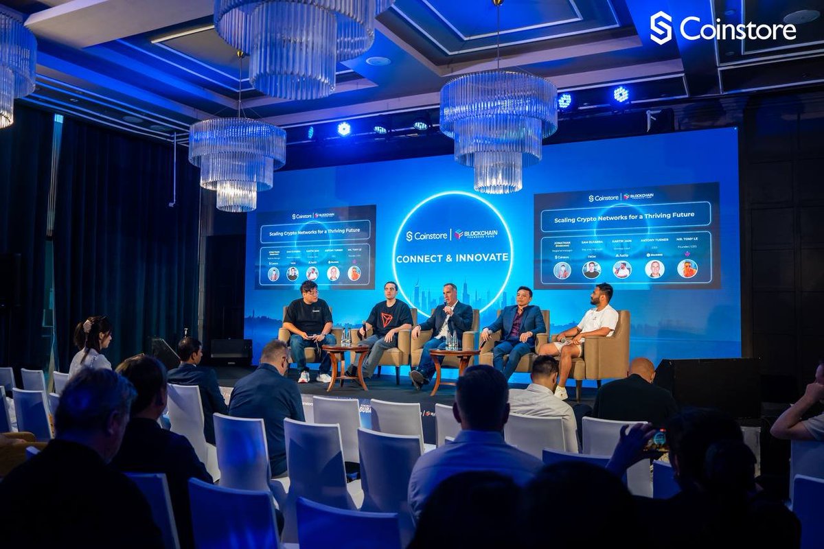 NOWChainX's tweet image. 📍Day 1 at #TOKEN2049 Dubai  marked a proud moment for NOWChain as our Founder &amp;amp; CEO @tle360 , took the stage at the Connect &amp;amp; Innovate panel hosted by @CoinstoreExc 

From spotlighting our mobile-first Proof-of-Mobile vision to connecting with global leaders, the journey has…