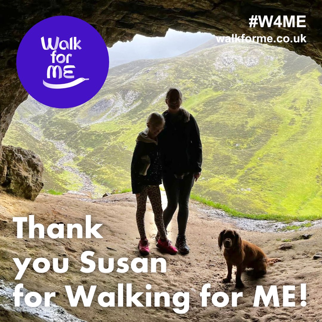Walk for M.E (@walk_4_me) on Twitter photo A huge welcome to this years #W4ME to Susan Macdonald! Susan is planning to walk a fantastic 100km this May raising money for <a href="/MEResearchUK/">ME Research UK</a> If you would like to donate Susan has a just giving page here: justgiving.com/page/susan-mac…
Thank you Susan! 💙
#ME #MECFS #pwME #MEAwareness A huge welcome to this years #W4ME to Susan Macdonald! Susan is planning to walk a fantastic 100km this May raising money for <a href="/MEResearchUK/">ME Research UK</a> If you would like to donate Susan has a just giving page here: justgiving.com/page/susan-mac…
Thank you Susan! 💙
#ME #MECFS #pwME #MEAwareness