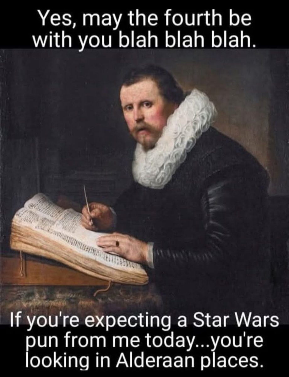 Snigger 🤪🤭🤭
#MayThe4thBeWithYou