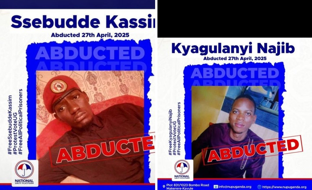 David Lewis Rubongoya (@davidlrubongoya) on Twitter photo Comrade <a href="/eddie_mutwe/">Eddie Mutwe</a> was not abducted alone. He was violently taken away last Sunday with two other comrades- Kyagulanyi Najjib and Ssebudde Kassim aka Kunta. Today, we visited their homes in Kiwango - Namwezi, Goma Division in Mukono District. We interacted with their mothers, Comrade <a href="/eddie_mutwe/">Eddie Mutwe</a> was not abducted alone. He was violently taken away last Sunday with two other comrades- Kyagulanyi Najjib and Ssebudde Kassim aka Kunta. Today, we visited their homes in Kiwango - Namwezi, Goma Division in Mukono District. We interacted with their mothers,