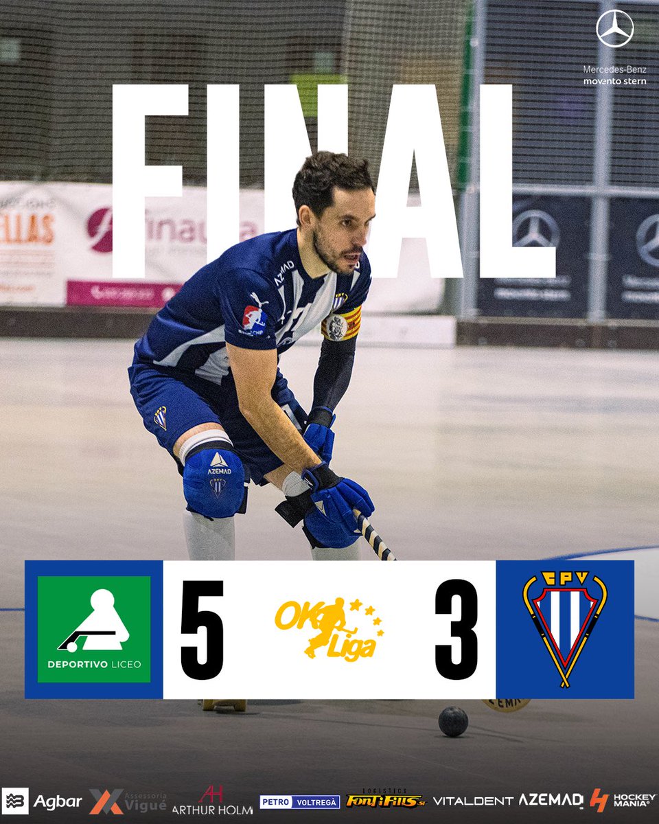 Club Patí Voltregà-Movento Stern (@cpvoltrega) on Twitter photo 🔵⚪️ 𝐅𝚰𝐍𝐀𝐋!
<a href="/HockeyClubLiceo/">Hockey Club Liceo 🥬</a> 5-3 <a href="/cpvoltrega/">Club Patí Voltregà-Movento Stern</a>
#forçamàgic #voltregà #OKLiga #saciganxoteam 🔵⚪️ 𝐅𝚰𝐍𝐀𝐋!
<a href="/HockeyClubLiceo/">Hockey Club Liceo 🥬</a> 5-3 <a href="/cpvoltrega/">Club Patí Voltregà-Movento Stern</a>
#forçamàgic #voltregà #OKLiga #saciganxoteam