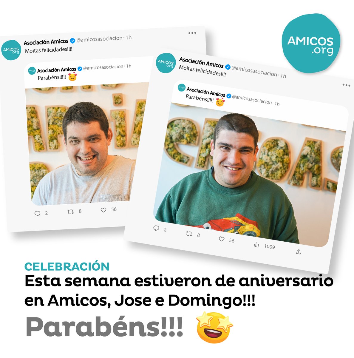 Esta semana estuvieron de cumpleaños 🥳 Carlos Pino, Domingo y Jose Sobradelo 🎊 🎊🎊 Felicidades Amicos!! 🥰🎂
Gracias por ser parte de esta gran familia #amicos 😍

#cumpleaños #felicidades #celebración #amicos
