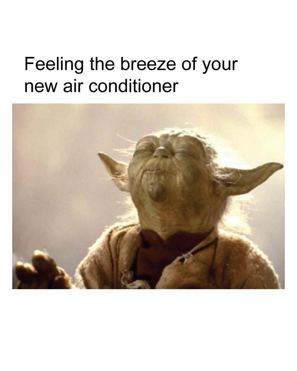 comfortfirstnc's tweet photo. The Force is strong with your new AC. #maythe4thbewithyou https://t.co/CsXDq4KfLc