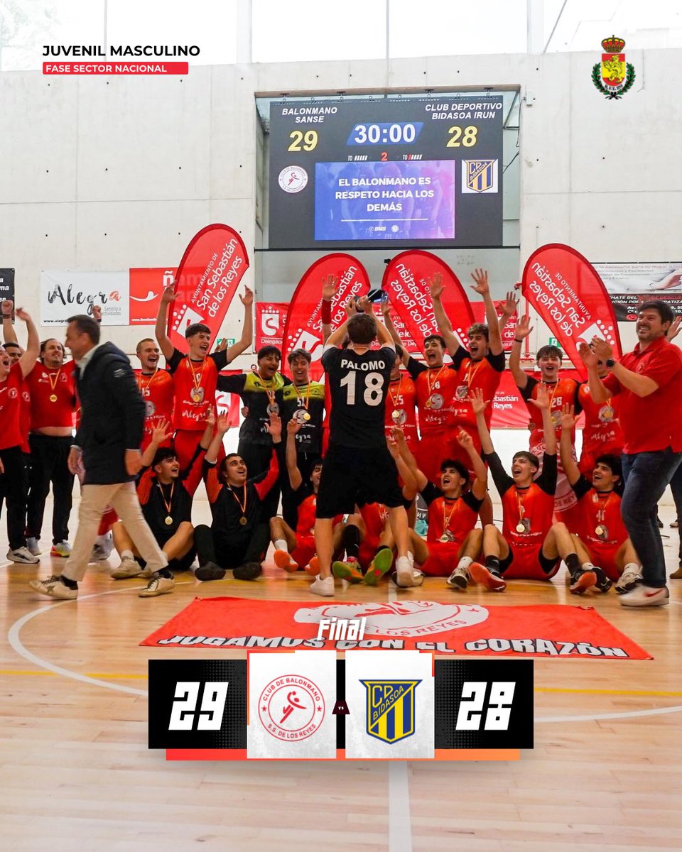 🔥Victoria | JUVENIL MASCULINO

🔜 NOS VAMOS AL CAMPEONATO DE ESPAÑA❗️❗️

2️⃣9️⃣ BM Sanse
2️⃣8️⃣ Bm Bidasoa Irun 

#bmsanse❤️ #vamossanse