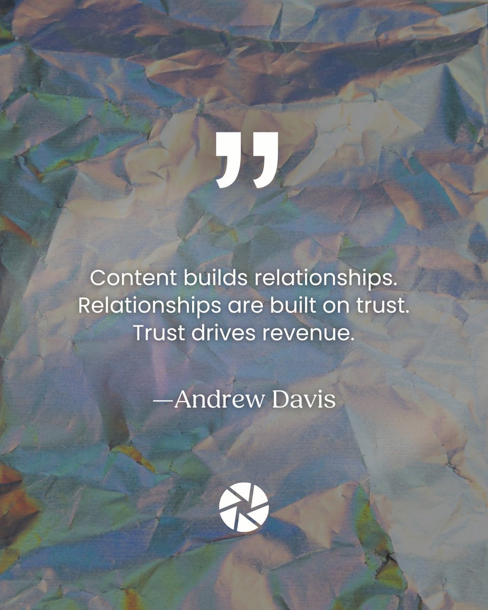SnapAdvantage's tweet image. Great #content builds relationships. 🤝

And strong relationships are what drive long-term revenue. At SnapAdvantage, we help you create content that connects—so your audience doesn’t just follow your #brand, they believe in it.

👉 Ready to build trust that converts? Let’s talk.