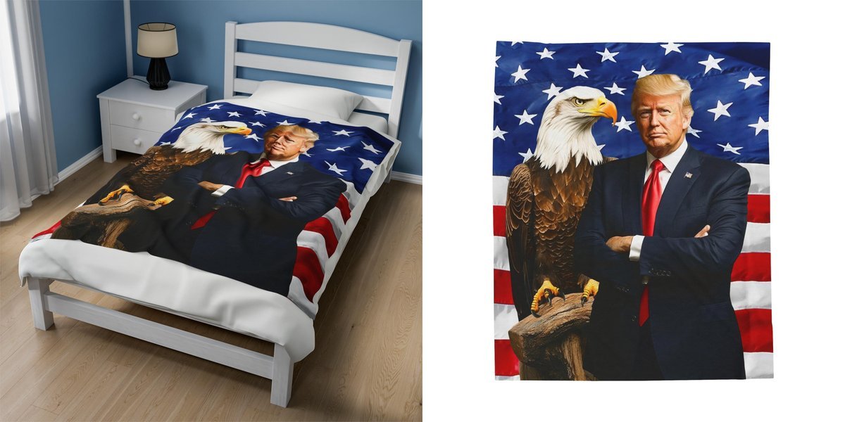 FeedsTamil's tweet image. 🦅 Wrap yourself in greatness with President Trump and the American Bald Eagle by your side! 🇺🇸 Get the blanket that screams patriot pride. #TrumpNation #MAGA2024

🛒 Shop Now: tinyurl.com/3va3tcjy
🛒 Shop Now: