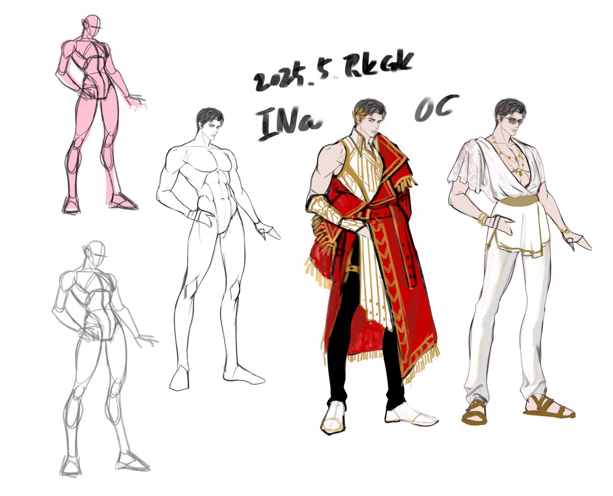 그레코로만 스타일 옷 짜기 어렵네
역시 남캐나 여캐나 마른 체형이 옷빨이 이쁘지