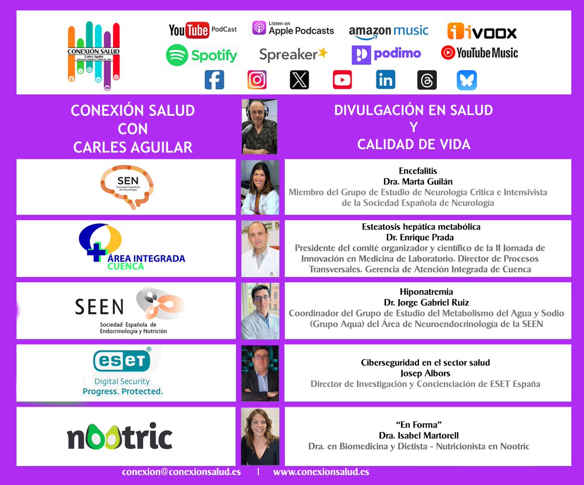 Episodio #32 - CONEXIÓN SALUD

▶️ ▶️ bit.ly/3YkrZyq ◀️ ◀️

▶️ YOUTUBE PODCAST: bit.ly/3NjfWeK
▶️ SPOTIFY: bit.ly/3TZ4fOd
▶️ IVOOX: bit.ly/3BpXezr
▶️ PODIMO: bit.ly/4eSGE9W

#ConexiónSalud
#Salud
#CarlesAguilar