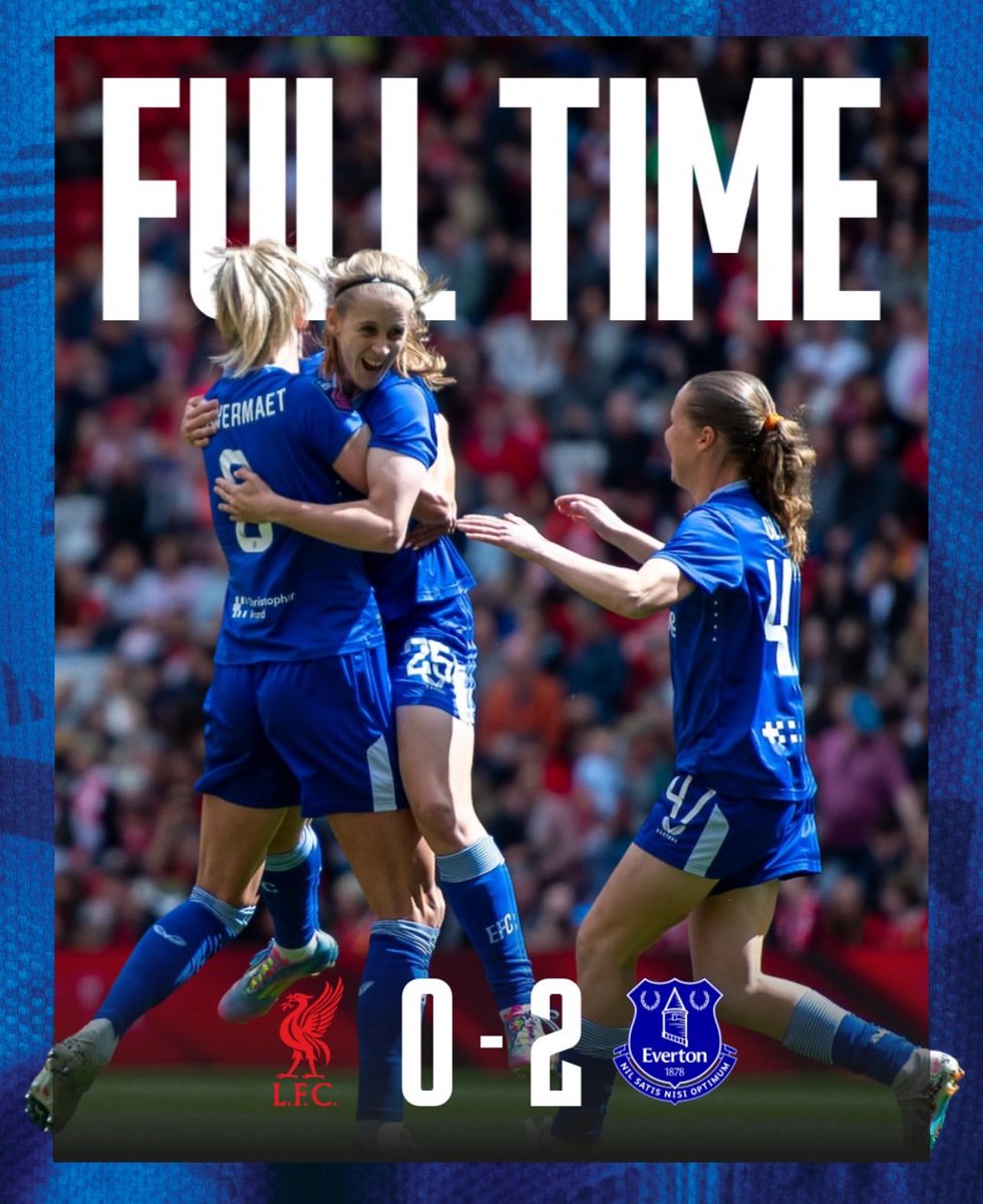 Everton Women (@ewfcnewsfeed) on Twitter photo FT|π΄ <a href="/LiverpoolFCW/">Liverpool FC Women</a> 0-2 <a href="/EvertonWomen/">Everton Women</a> π΅ Goals from Katja Snoeijs and Karen Holmgaard, along with a standout performance from Courtney Brosnan, sealed the victory for the Blues against their rivals!
Merseyside is BLUEπ
<a href="/EvertonNewsFeed/">π§π΅π² π§πΌπ³π³π²π² ππΉππ²π</a> FT|π΄ <a href="/LiverpoolFCW/">Liverpool FC Women</a> 0-2 <a href="/EvertonWomen/">Everton Women</a> π΅ Goals from Katja Snoeijs and Karen Holmgaard, along with a standout performance from Courtney Brosnan, sealed the victory for the Blues against their rivals!
Merseyside is BLUEπ
<a href="/EvertonNewsFeed/">π§π΅π² π§πΌπ³π³π²π² ππΉππ²π</a>