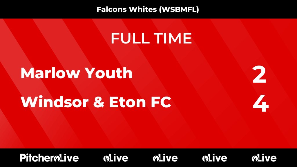 FULL TIME: Marlow Youth 2 - 4 Windsor &amp; Eton FC
#MARWIN #Pitchero
wefcyouth.co.uk/teams/251130/m…