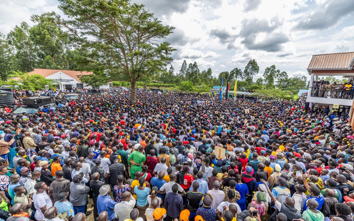 WilliamsRuto's tweet photo. We are strengthening our local administration to ensure it is fully equipped to serve the people efficiently.

Officially opened Suna West Sub County Office in Piny Oyie, Migori County. 

Also laid the foundation stone for Suna West Technical and Vocational College, which will enhance access to technical training in the region.