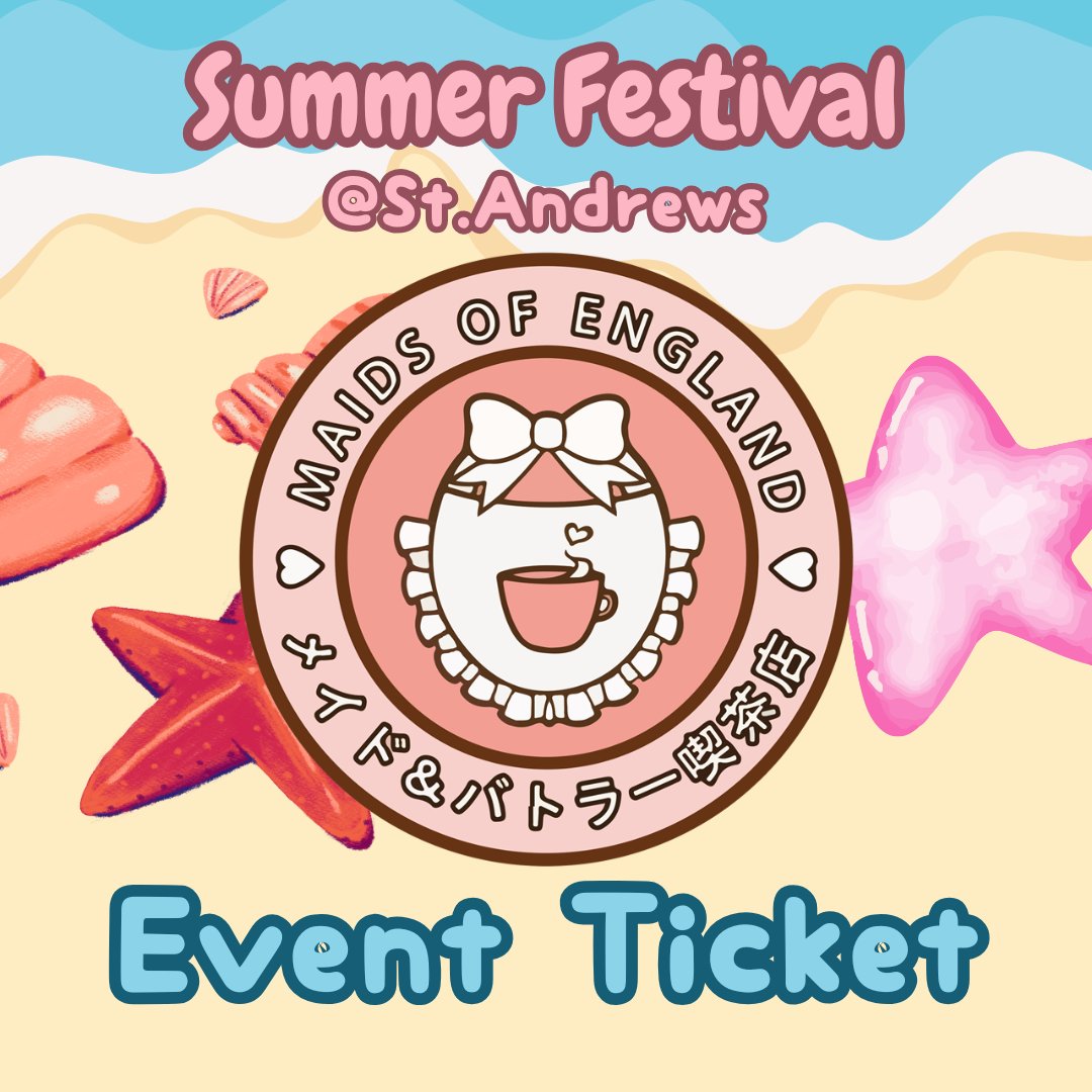 ☀️MOE e Okaerinasaimase☀️

Tickets to our next summer festival event are now available! ⛱️
maidsofengland.co.uk/product/moe-ev…

~Serving~
Maid Shiina (Head Maid)
Maid Amelia
Maid Honey
Maid Athena
Maid Hestia
Maid Ikuyo
Maid Kijo
Maid Miru
Butler Louis (Doorman