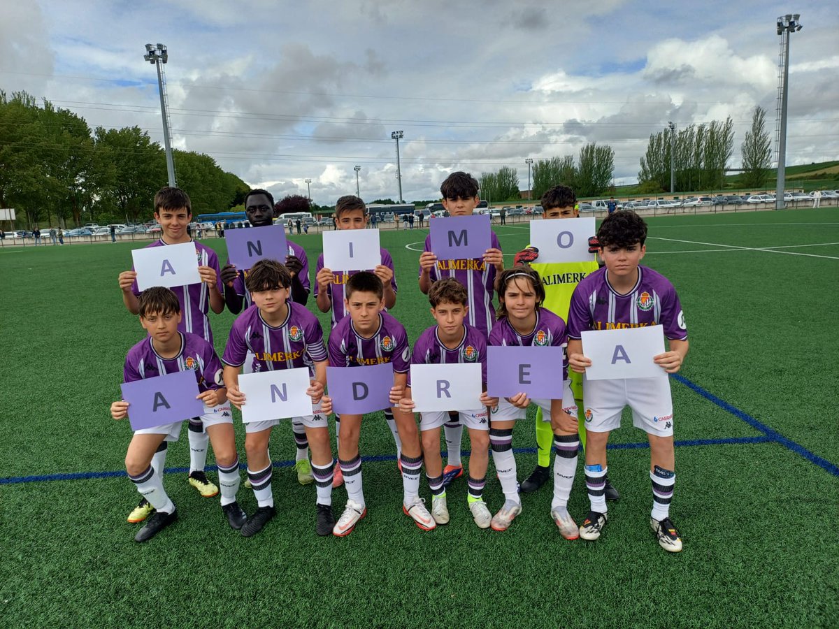 👏🏻💜 El #RVInfantilB dedicó su victoria (0-3) contra el <a href="/CDInterVA/">Inter Vista Alegre</a> a su compañero lesionado Andrea
⚽️ Werku (2) y Marco

#pucela #RVcantera