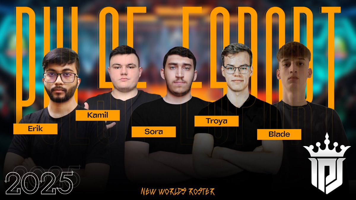 New Roaster Pulse Esport 🤍

<a href="/_Troya_coc/">Troya</a> 
<a href="/Kamil_Coc/">Kamil</a> 
<a href="/ERIK___coc/">ERIK</a> 
<a href="/Blade_coc/">Blade</a> 
<a href="/Sora_360i/">Sir Sora</a> 
Référent : <a href="/Hossam_COC/">Hossam Abdelnaby</a> 

creator of Pulse: <a href="/Hugo_DelireP/">Hugo</a>