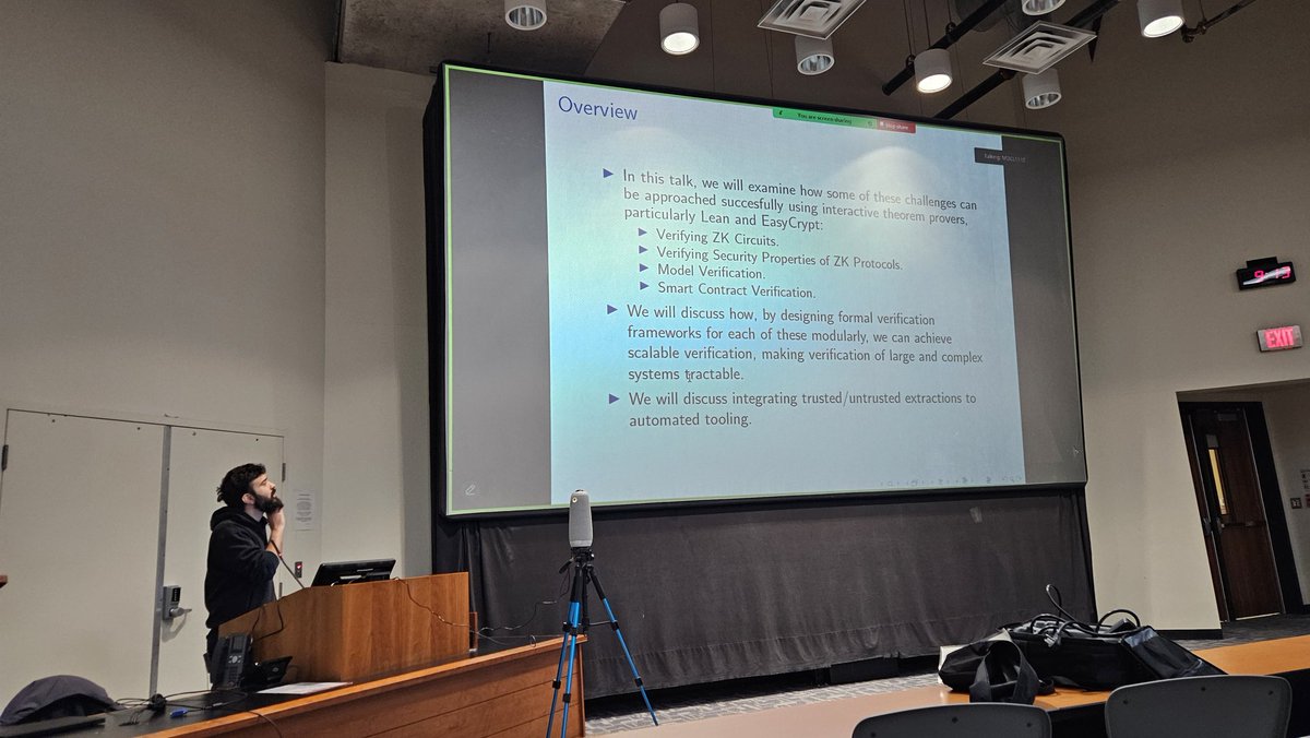 Diego Marmsoler (@diegomarmsoler) on Twitter photo We just started the 6th edition of #FMBC at <a href="/ETAPSconf/">ETAPS Conferences (now on other platforms)</a> with a keynote from <a href="/JulekSU/">Julian Sutherland in Cannes</a> which will talk about his experience in "Bringing the power of Interactive Theorem Proving to web3" We just started the 6th edition of #FMBC at <a href="/ETAPSconf/">ETAPS Conferences (now on other platforms)</a> with a keynote from <a href="/JulekSU/">Julian Sutherland in Cannes</a> which will talk about his experience in "Bringing the power of Interactive Theorem Proving to web3"