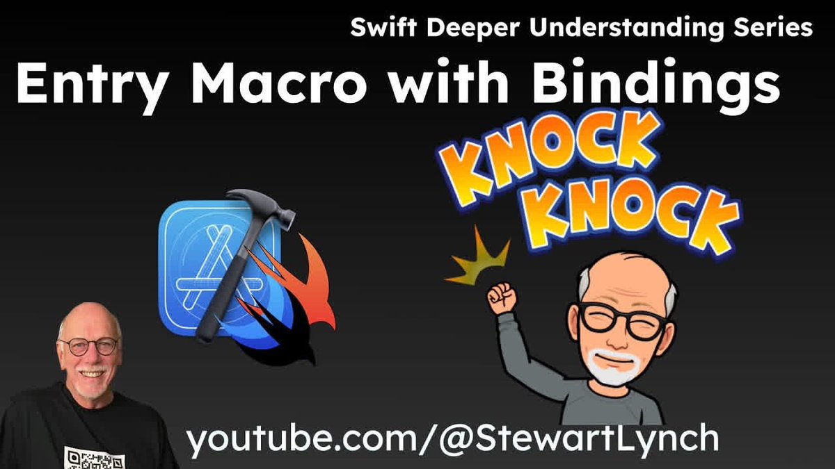 Ditch the boilerplate, embrace the macro.
SwiftUI’s @Entry lets you theme like a pro, jump tabs like a boss, and keep your code ✨clean✨. #swift #swiftui
Watch now → youtu.be/nun_jIRiYP0