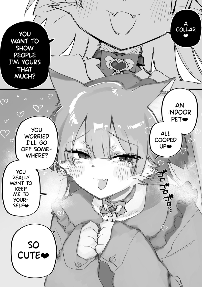@kugatu28 English version! [Housecat-chan, who enjoys being looked after.] 