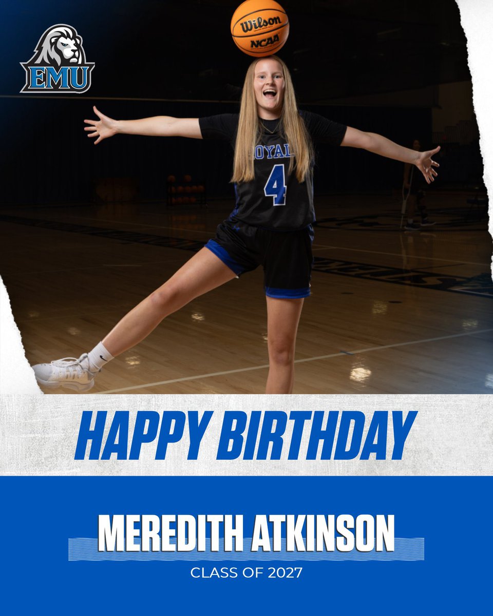 Happy birthday Meredith! We are so grateful for all of the ways you model exactly what a student athlete should be (hard working both on the court and in the classroom). Each of us strive to be better versions of ourselves because of the example you set! 🥳❤️🦁💙🏀