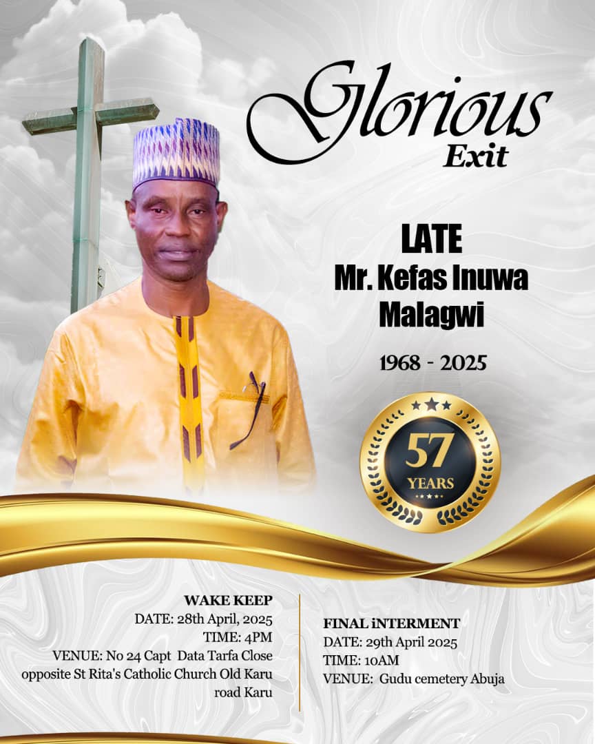 I had the honour of joining family, friends &amp; colleagues to bid farewell to Mr. Kefas Malgwi, a dedicated NGSA geologist whose quiet strength left a lasting impact.
His legacy lives on in those he trained and the lives he touched.
May his soul rest in perfect peace. 🕊️
#RIPKefas