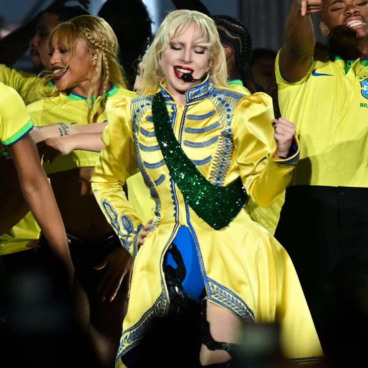 EmoJoshy1's tweet image. Which Lady Gaga "How Bad Do U Want Me" outfit do you prefer? I love the blue but like the hatless version more. #Gagacabana #Gagachella