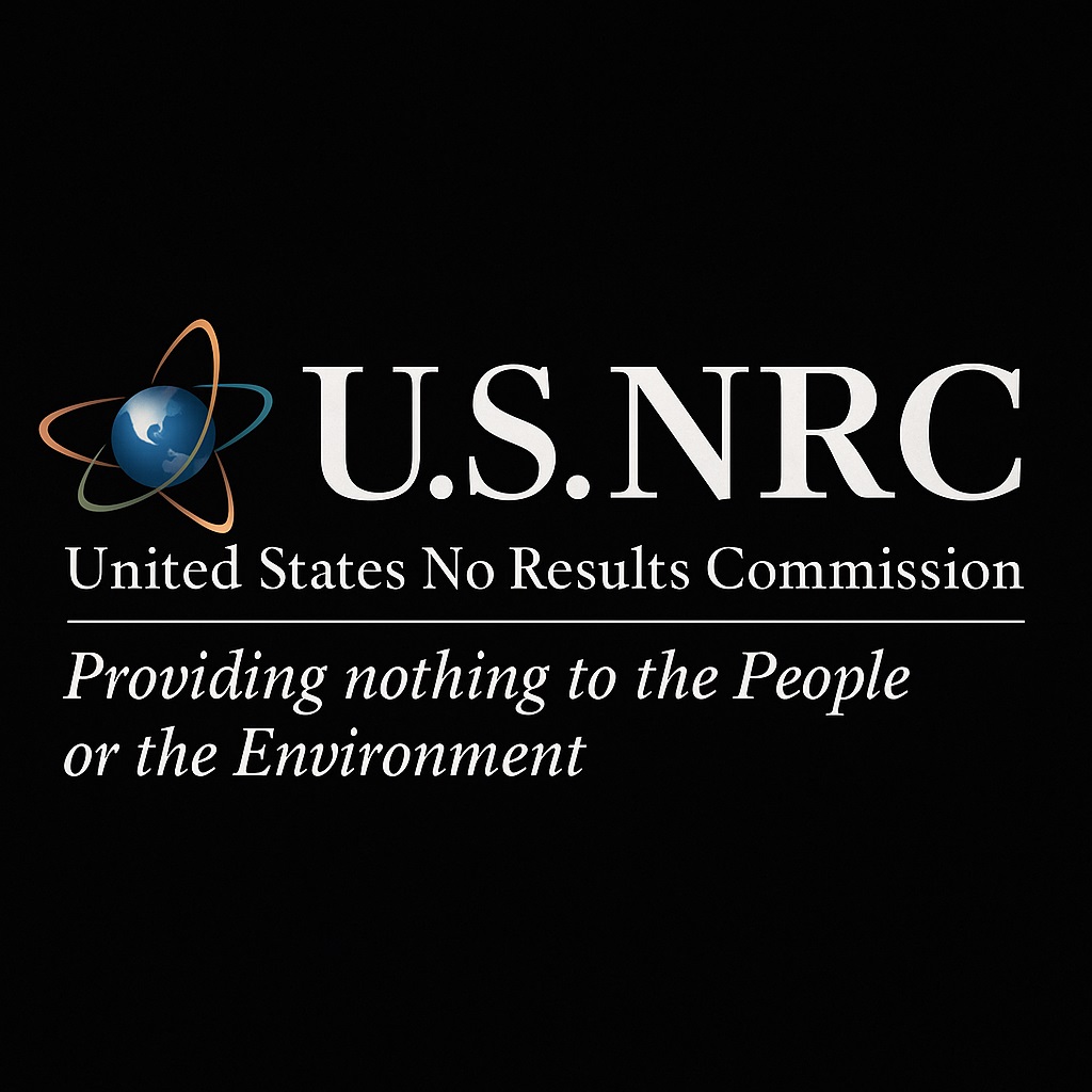 This parody is a more fitting logo for the NRC. Go to lnkd.in/eaB7Yucj or buildnowproject.org to join our coalition for Nuclear Now!