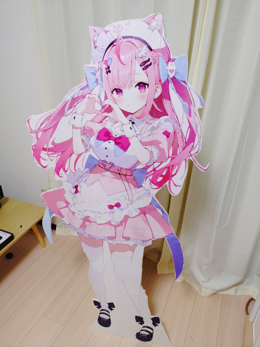 さくなちゃんの等身大パネルつくったよー！ “幸せのかたち”って