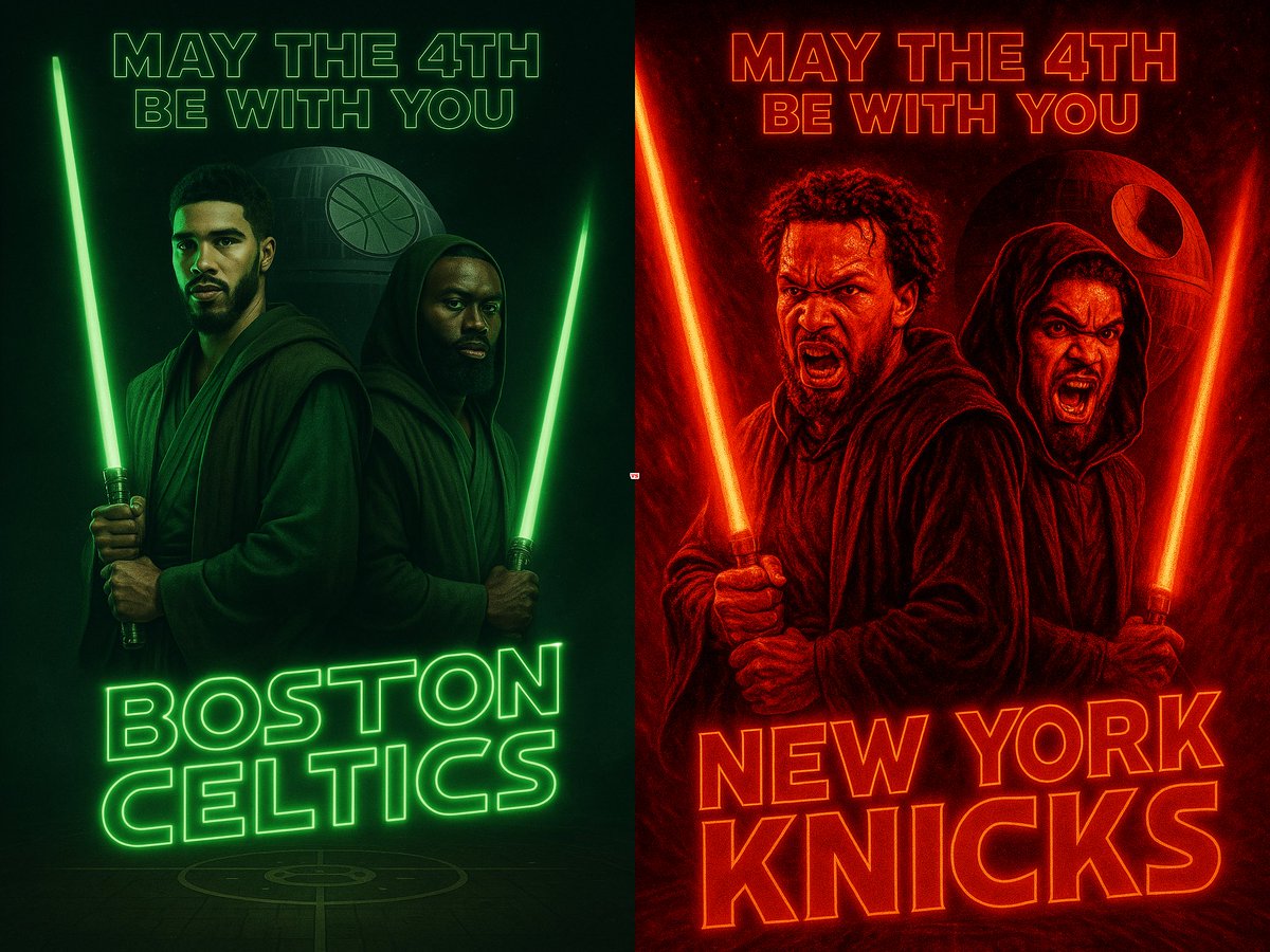 One day til round 2 of the <a href="/NBA/">NBA</a> playoffs kicks off in @boston between the <a href="/celtics/">Boston Celtics</a> and the <a href="/nyknicks/">NEW YORK KNICKS</a>, who you got and how many games? #differenthere #MayThe4thBeWithYou